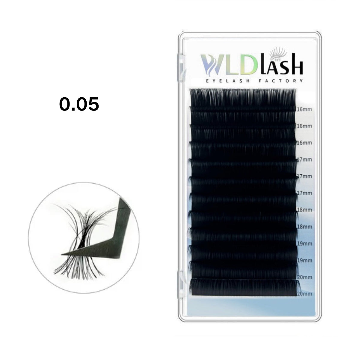 Cashmere Volume Lash 0.05 mm mix length