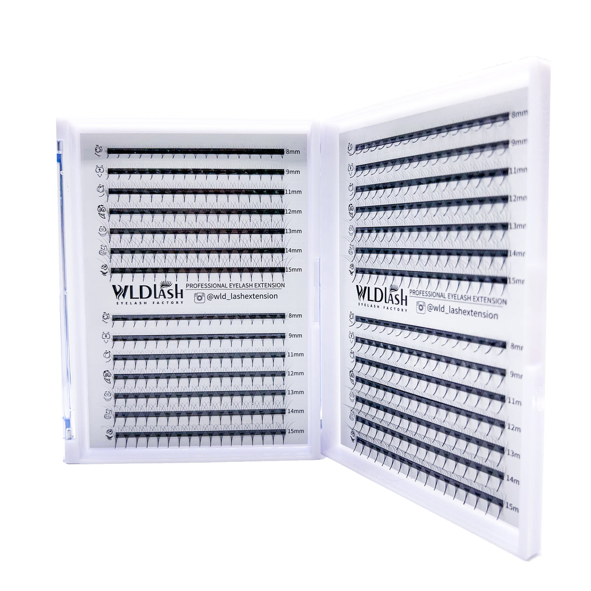5D Large Tray 14 ROWS Pre made Fans 0.05mm