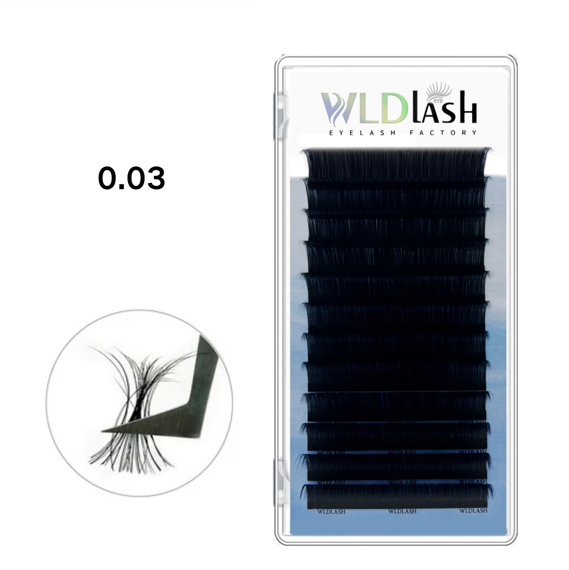 Cashmere volume Lash 0.03 mm single length