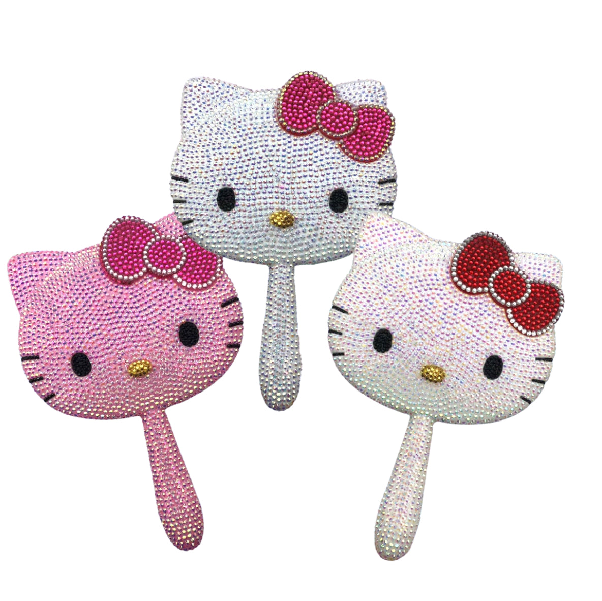 KT Cat handle Luxury diamond lash Mirror
