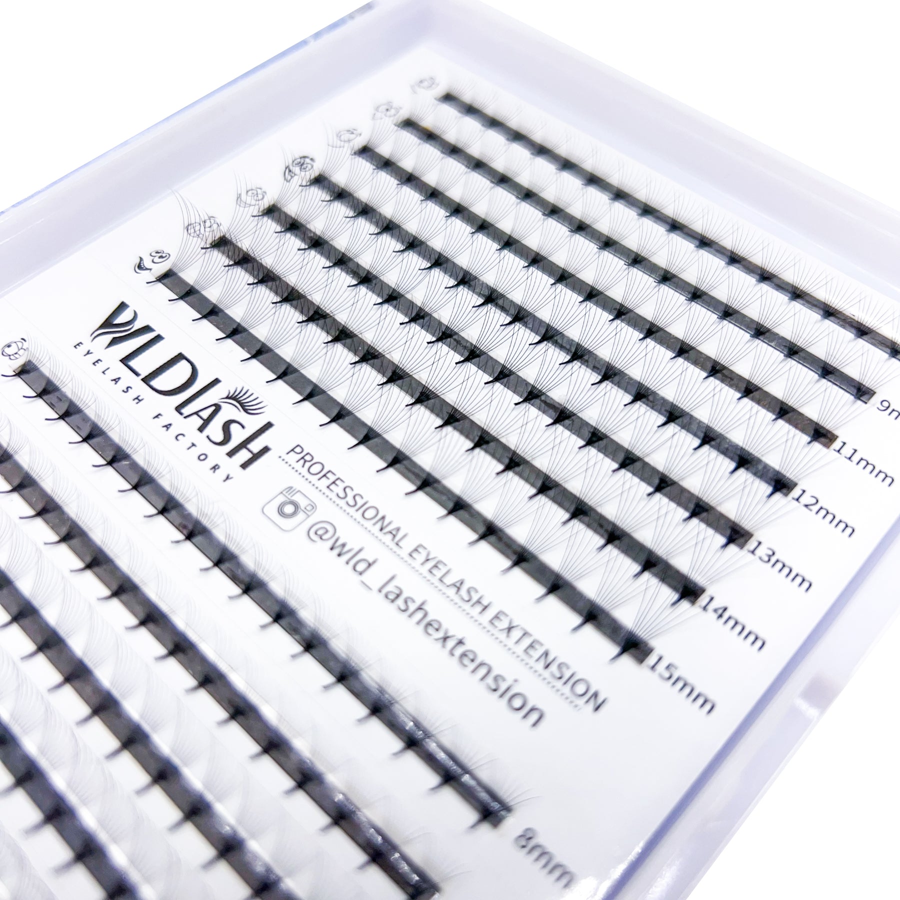 8D Large Tray 14 ROWS Pre made Fans 0.05mm