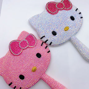 KT Cat handle Luxury diamond lash Mirror