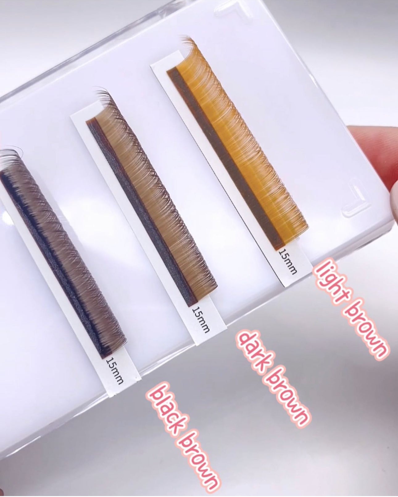 Brown Volume Lash 0.05 diameter Mix length
