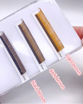 Brown Volume Lash 0.05 diameter Mix length