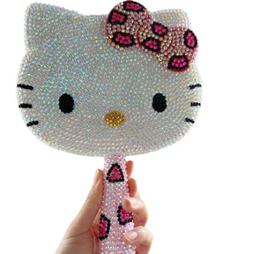 KT Cat handle Luxury diamond lash Mirror