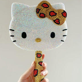 KT Cat handle Luxury diamond lash Mirror