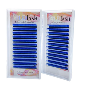 Blue Colored Eyelash Extensions