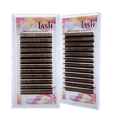 Brown Colored Eyelash Extensions