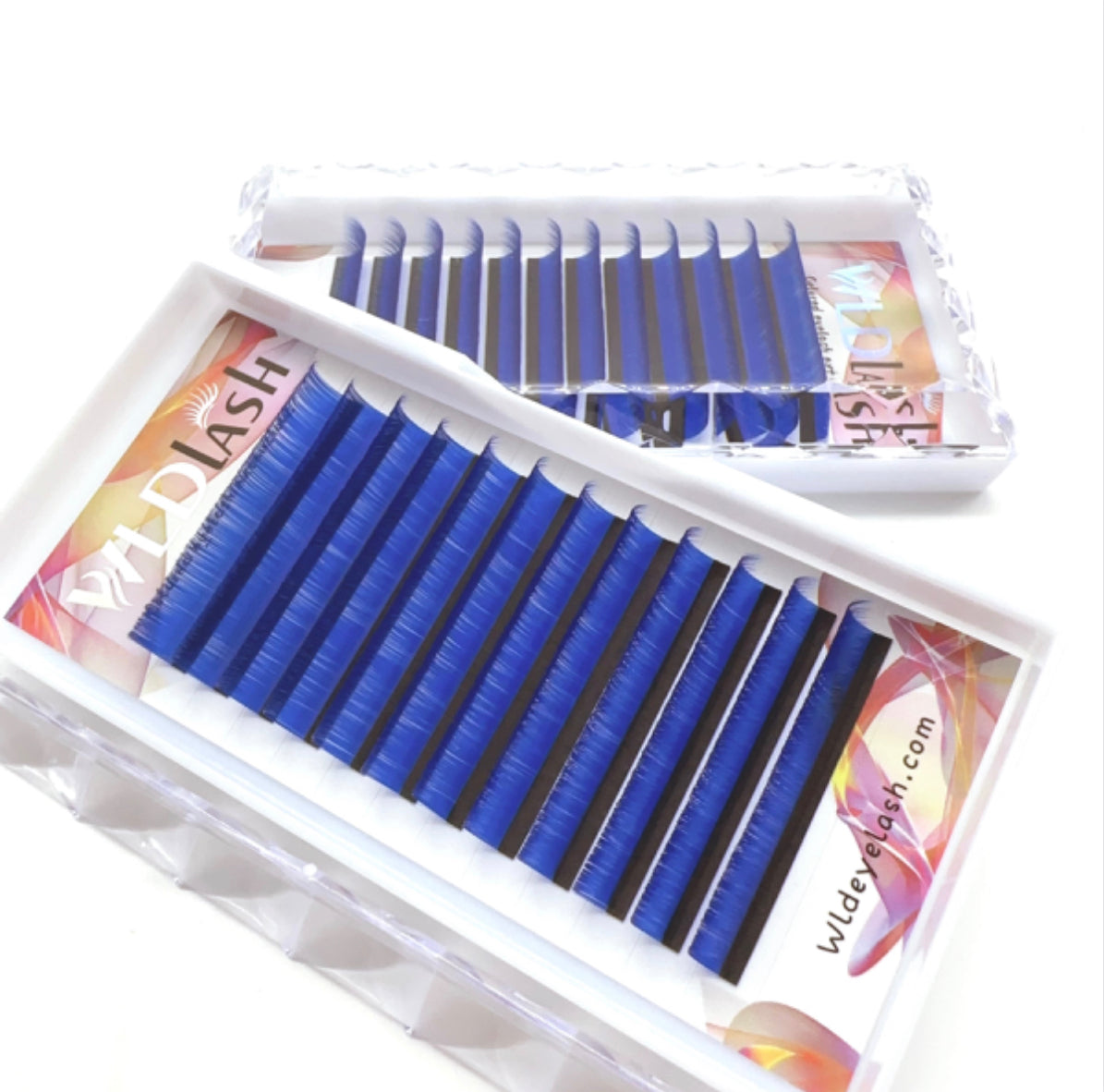 Blue Colored Eyelash Extensions