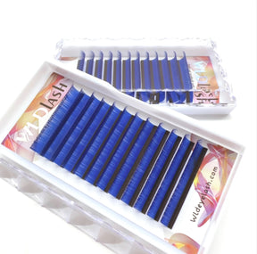 Blue Colored Eyelash Extensions