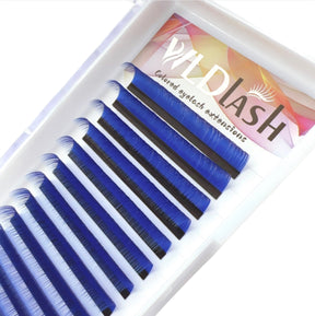 Blue Colored Eyelash Extensions